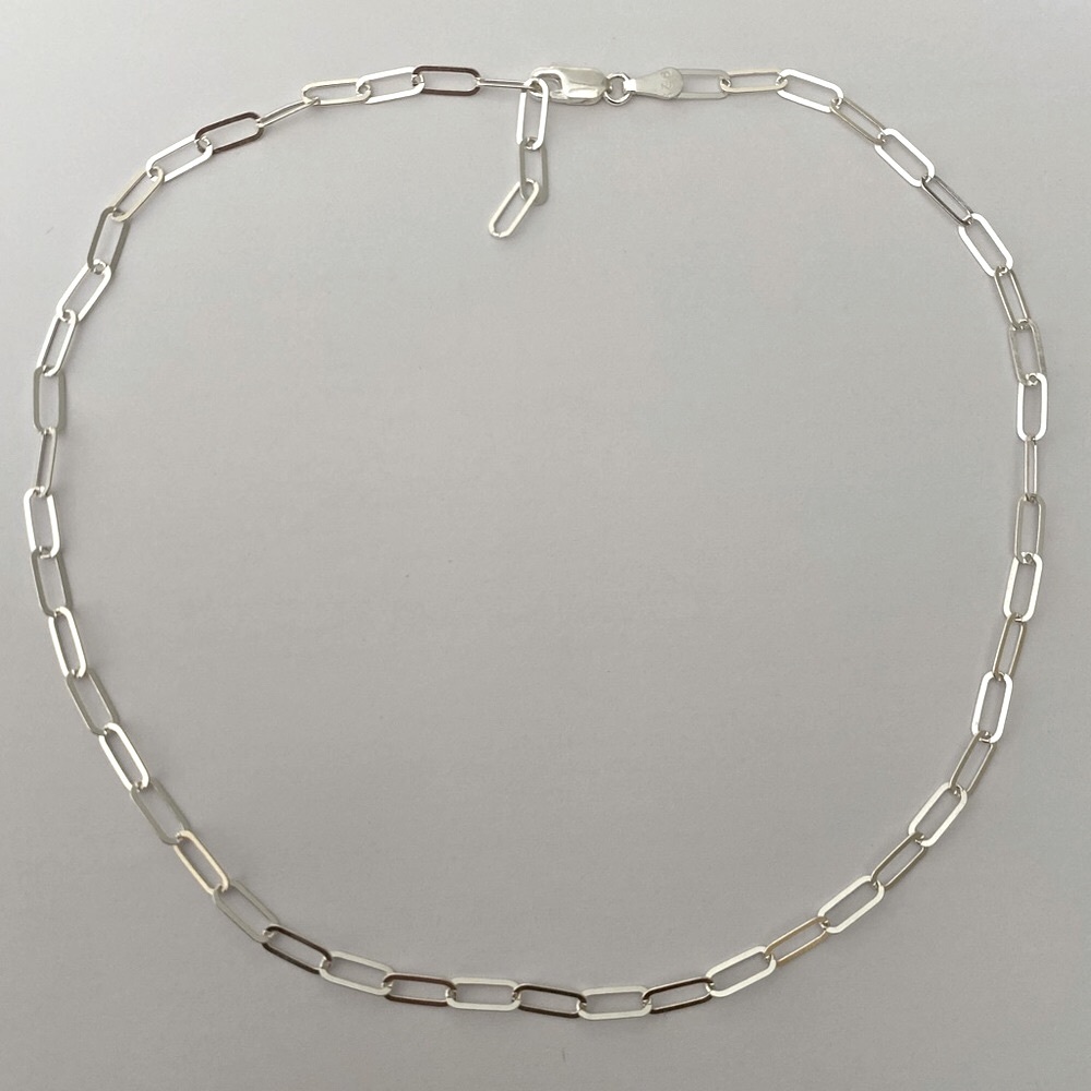 925 Silver 18" link chain necklace